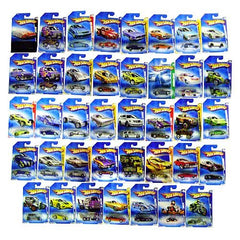 Hot Wheels 25 random cars showcase varied designs and uses.