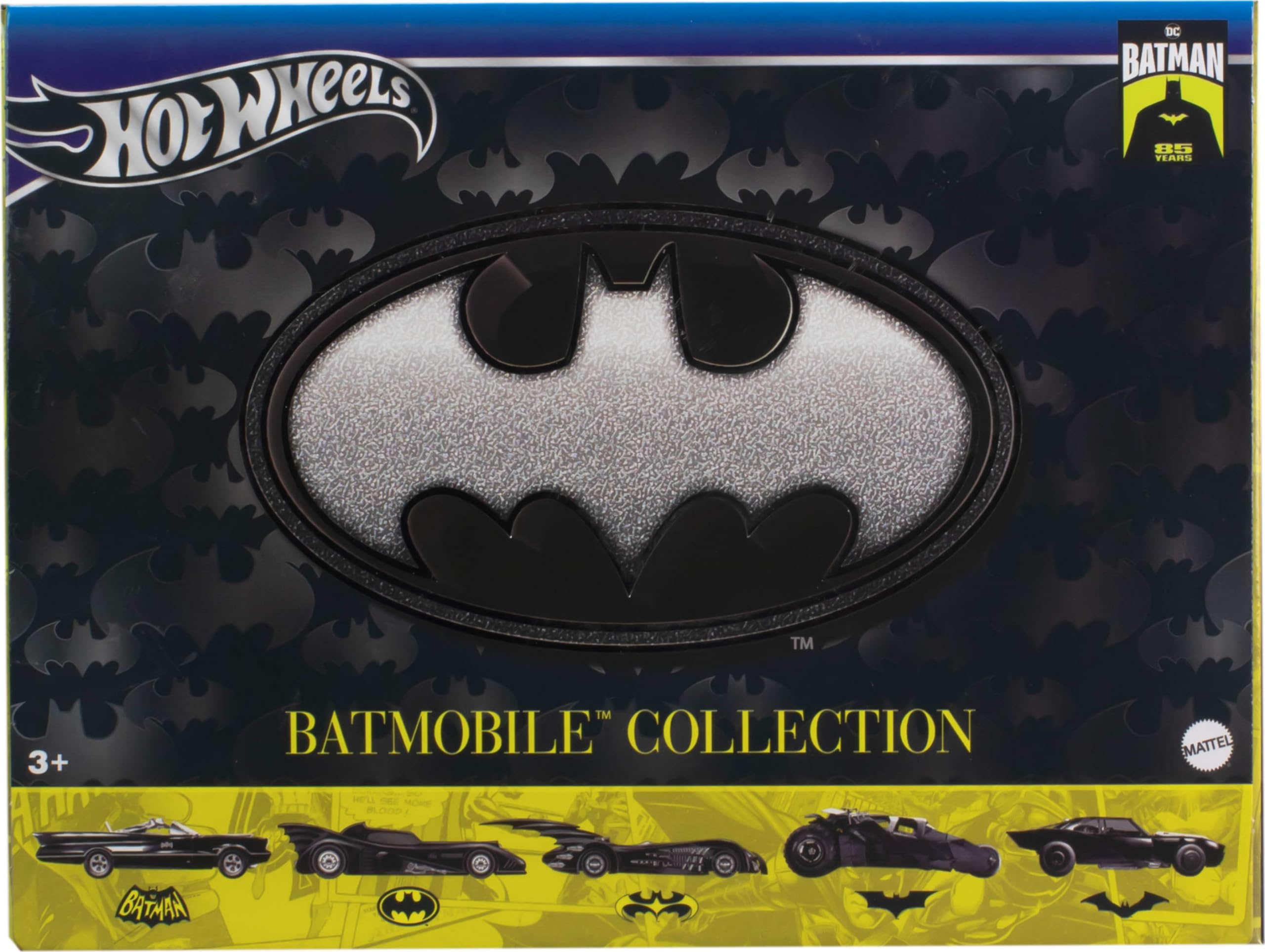 Hot Wheels 85th Anniversary packaging ideal for display and gifting.