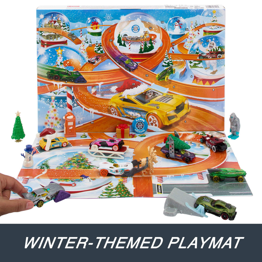 Hot Wheels Advent Calendar playmat expands storytelling space