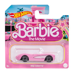 Hot Wheels Barbie Corvette 1956 pink in 1:64 scale for display and play
