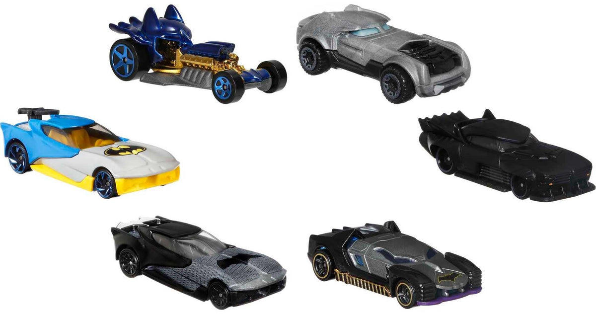 Hot Wheels The Batman car from the 6-pack for exciting play and display.