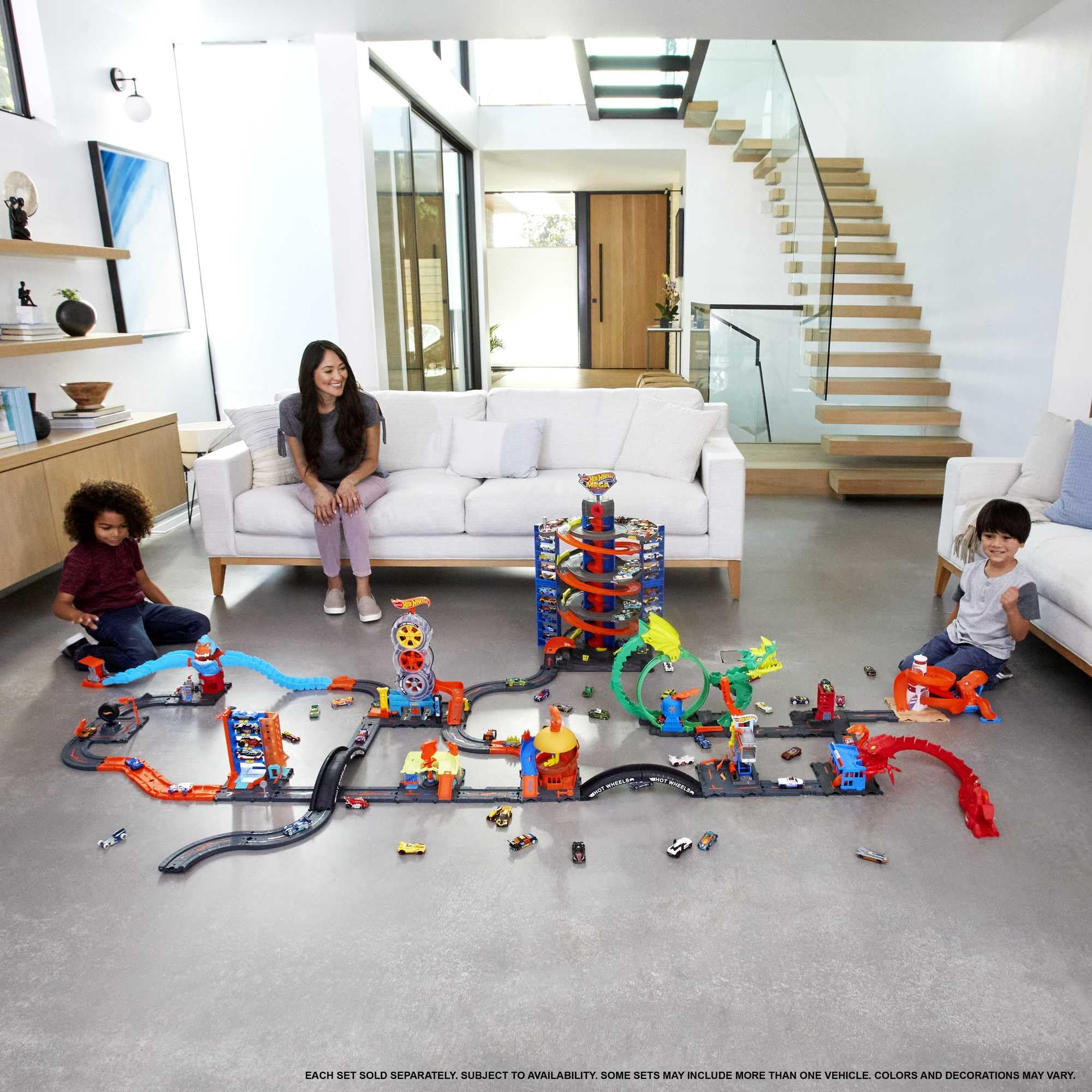 Hot Wheels BHT77 playroom setup in a home space