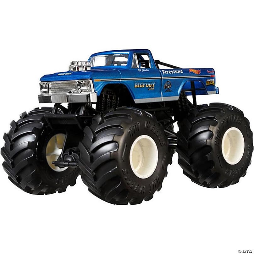 Hot Wheels Bigfoot 4X4 truck action-ready for imaginative play and storytelling.
