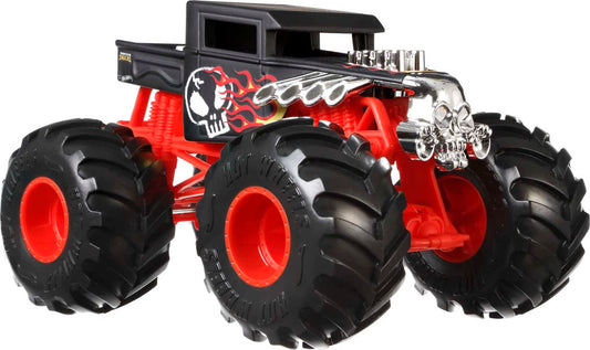 Hot Wheels Bone Shaker 1:24 scale die-cast truck ready for action-packed play.