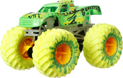 Hot Wheels bright colors and decals boost visual appeal during every stunt or race.