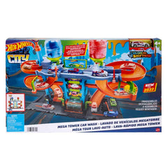 Hot Wheels City Mega Car Wash color-change features add magical moments during play