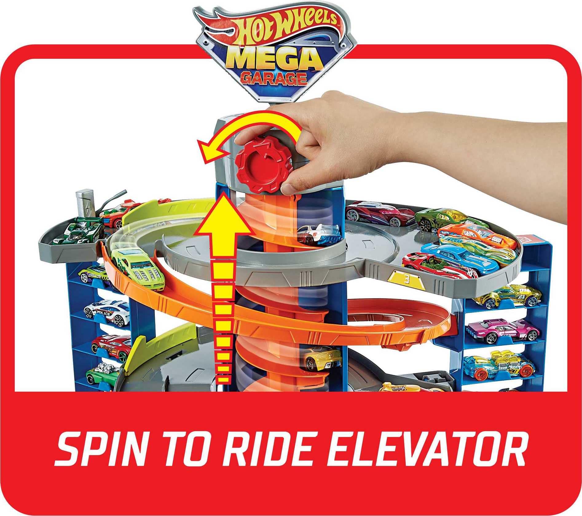 Hot Wheels City Mega Garage base with multiple connection points for expansion