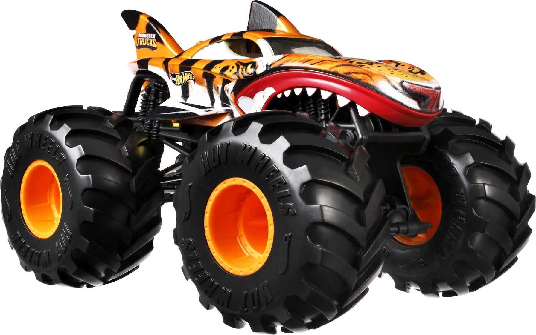 Oversized wheel monster truck ready for dynamic racing scenes