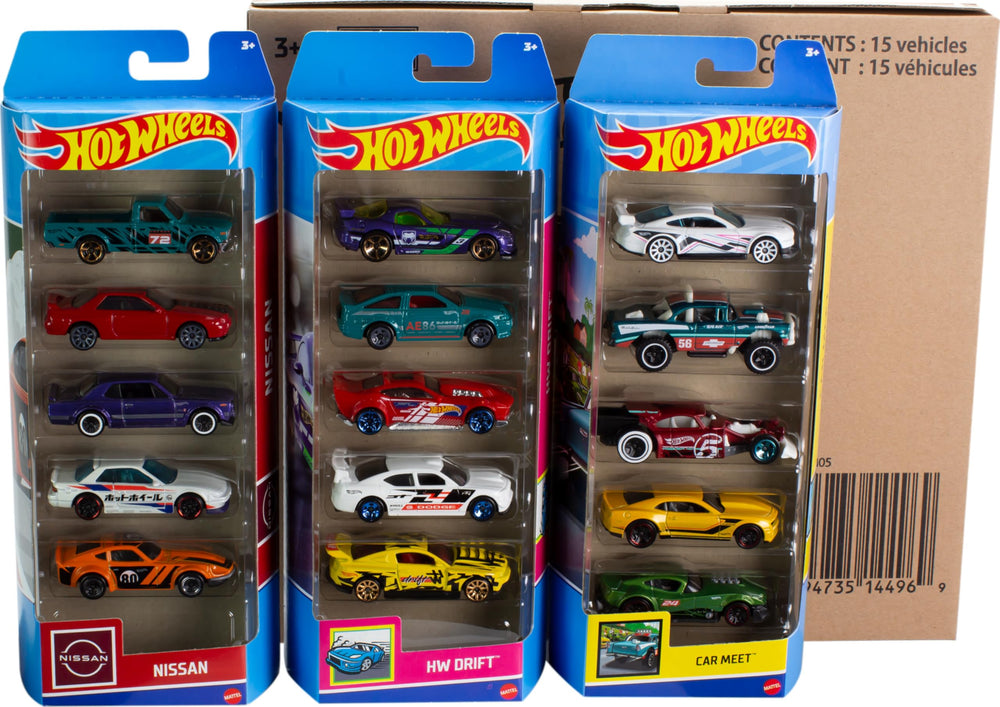Hot Wheels vehicles feature rolling wheels and durable castings for immersive play.