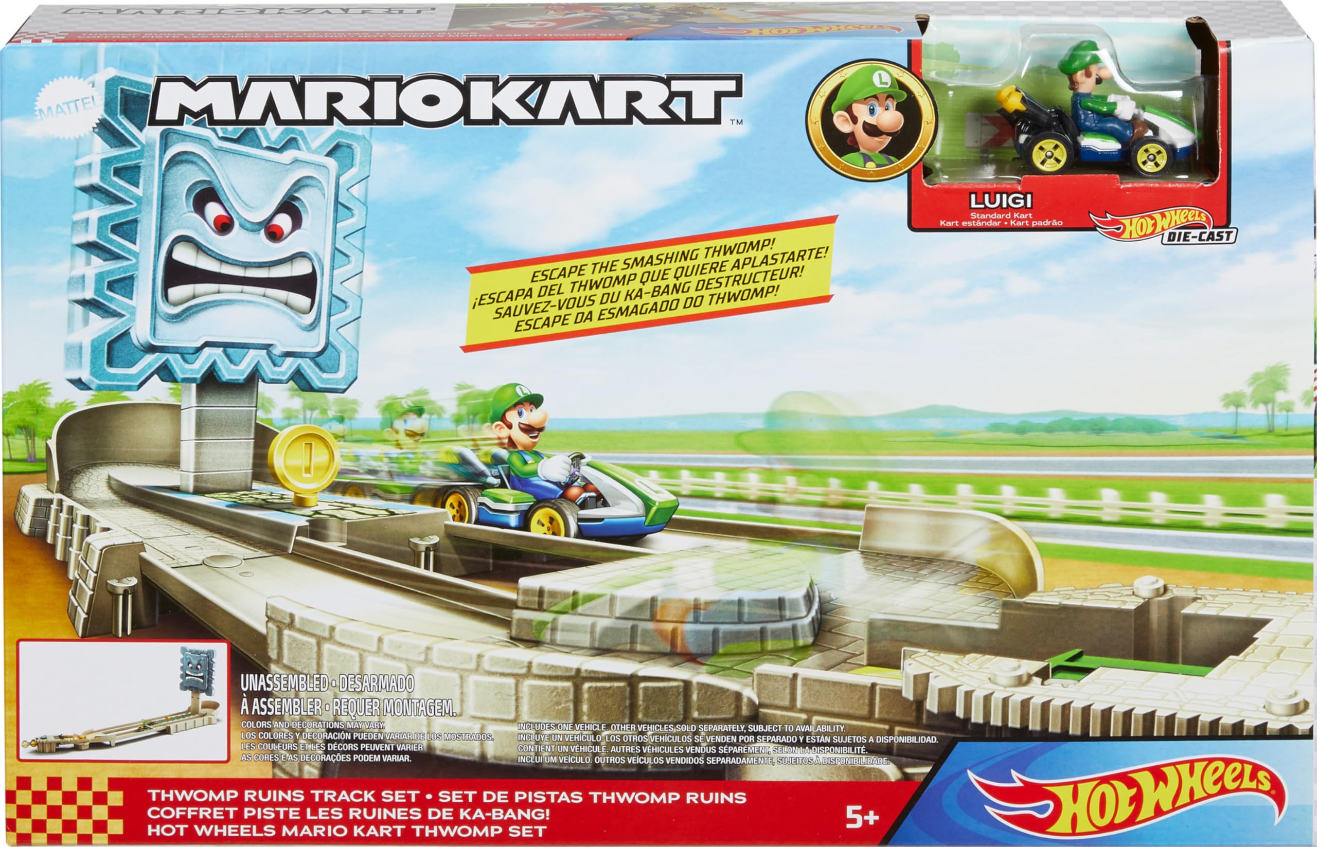 Donkey Kong die-cast kart accessory for Hot Wheels Mario Kart sets