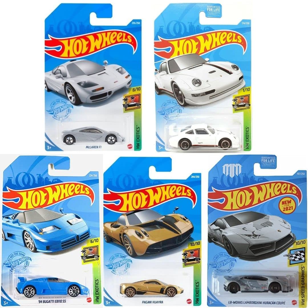 Hot Wheels Exotics Madness Lamborghini model for display and play.