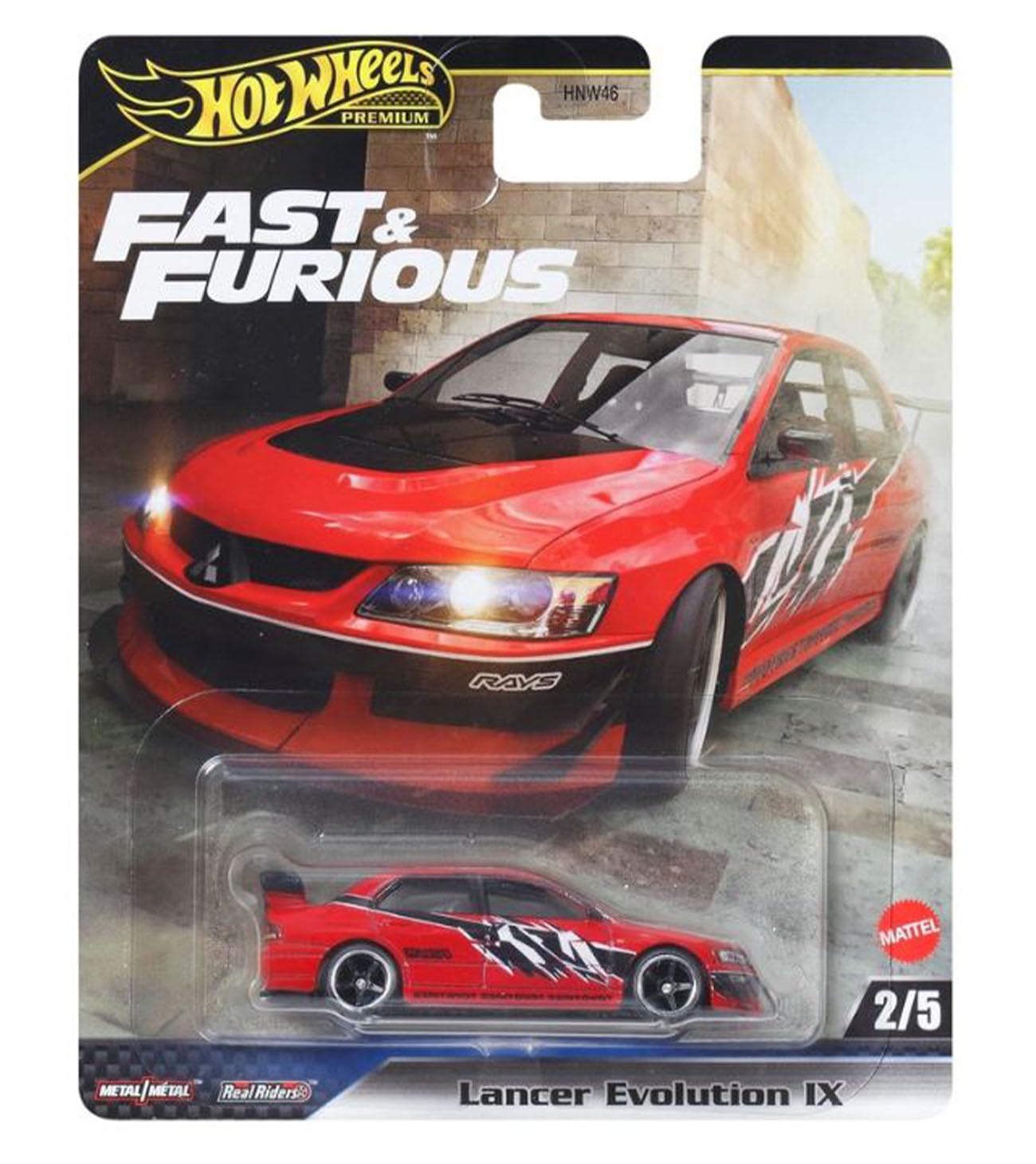 Hot Wheels Premium Fast & Furious 1:64 exterior shot showing authentic deco for collectors