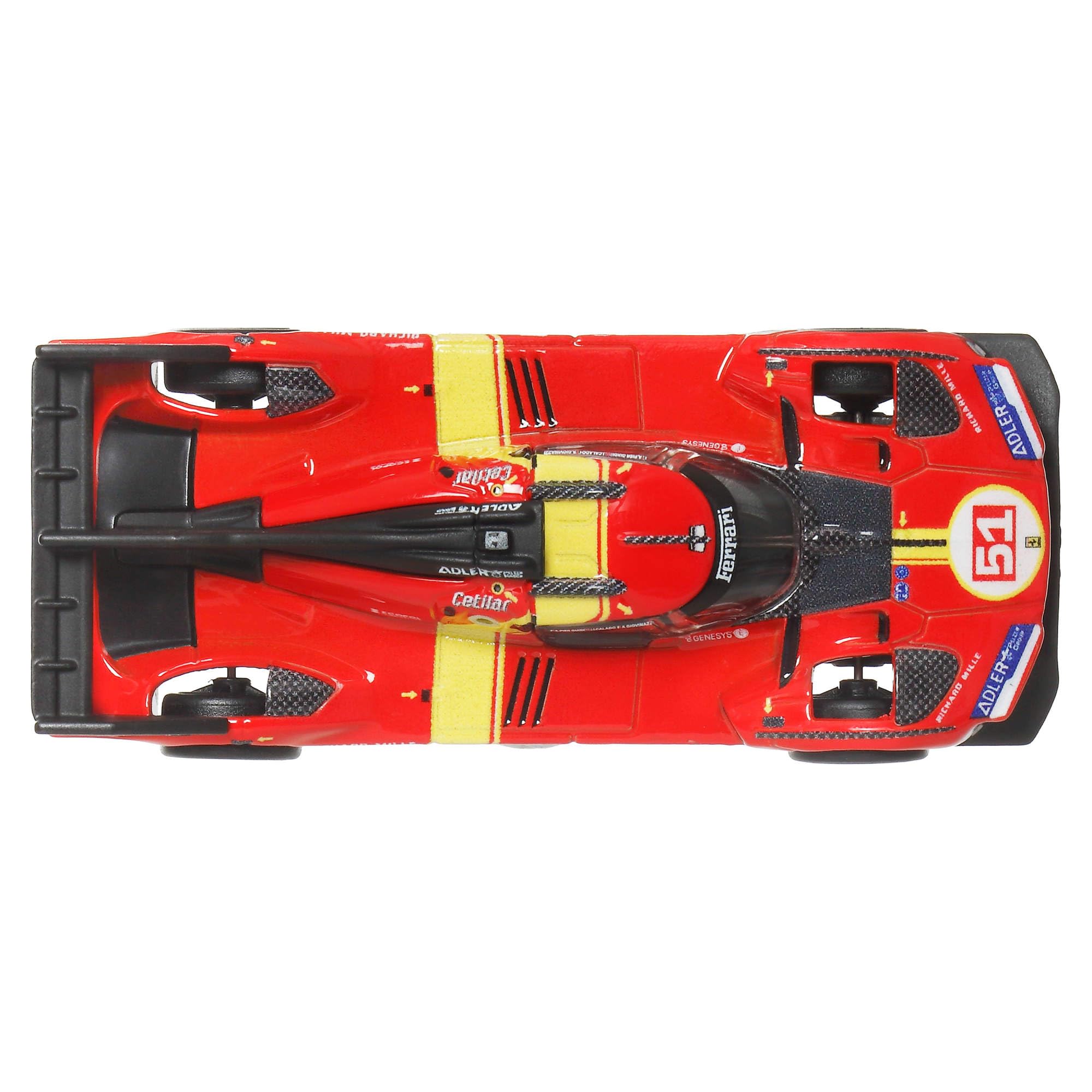 Hot Wheels Ferrari 499P 1:64 scale model ideal for shelf display.