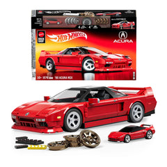 Hot Wheels NSX 1990 assembly pieces showing diverse components for immersive building