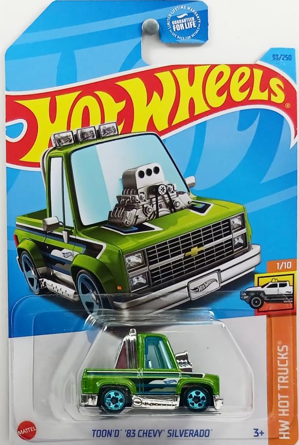 Hot Wheels display-ready trucks offer a stylish shelf centerpiece.