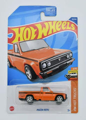 Hot Wheels 1:64 scale trucks offer true-to-life miniatures for shelves or race setups.