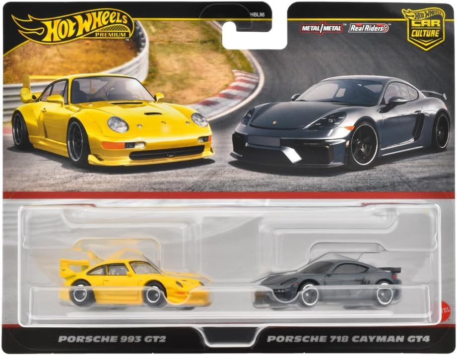 Hot Wheels HRR82 minicar pack packaging view for storage and display.