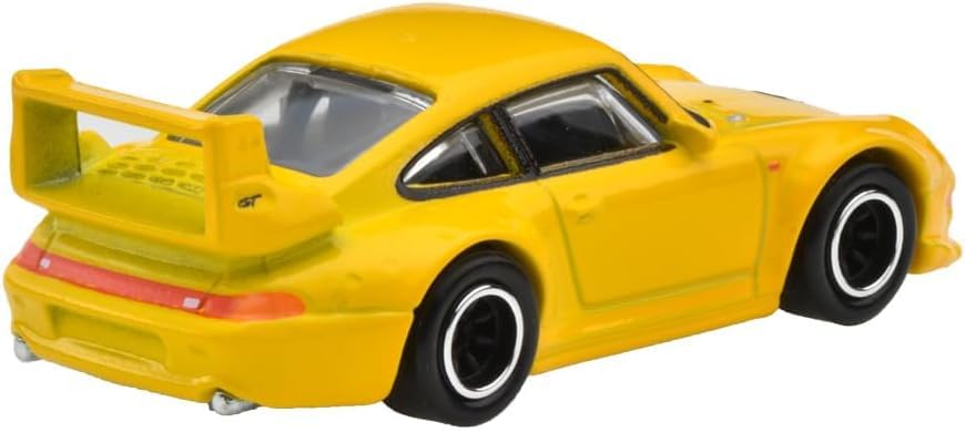 Hot Wheels HRR82 Porsche 718 Cayman GT4 top view highlights cockpit detail.