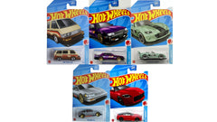 Hot Wheels J-Imports 5-pack die-cast cars for display and play.