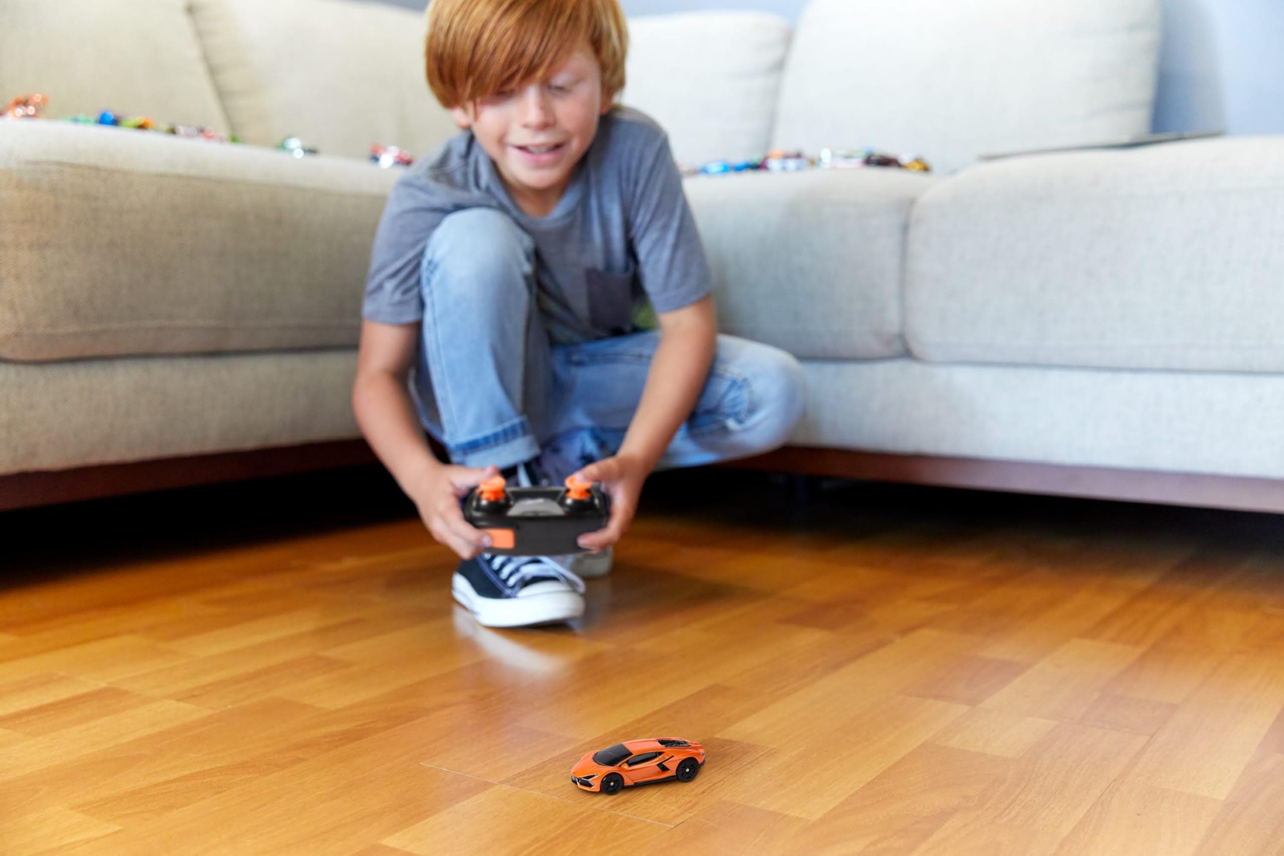 Hot Wheels Lamborghini Revuelto RC off track play for stunts