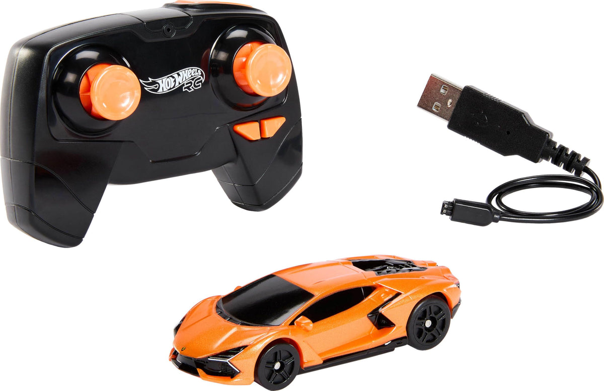 Hot Wheels Lamborghini Revuelto RC on track with precise control and authentic details