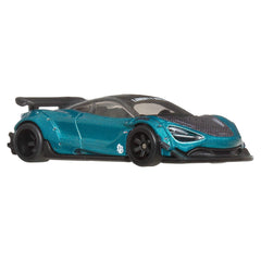 Hot Wheels LB-Works McLaren 720S rear detail with metal body and chassis.