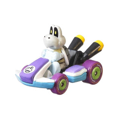 Close-up of Hot Wheels Mario Kart Dry Bones 1:64-scale model details