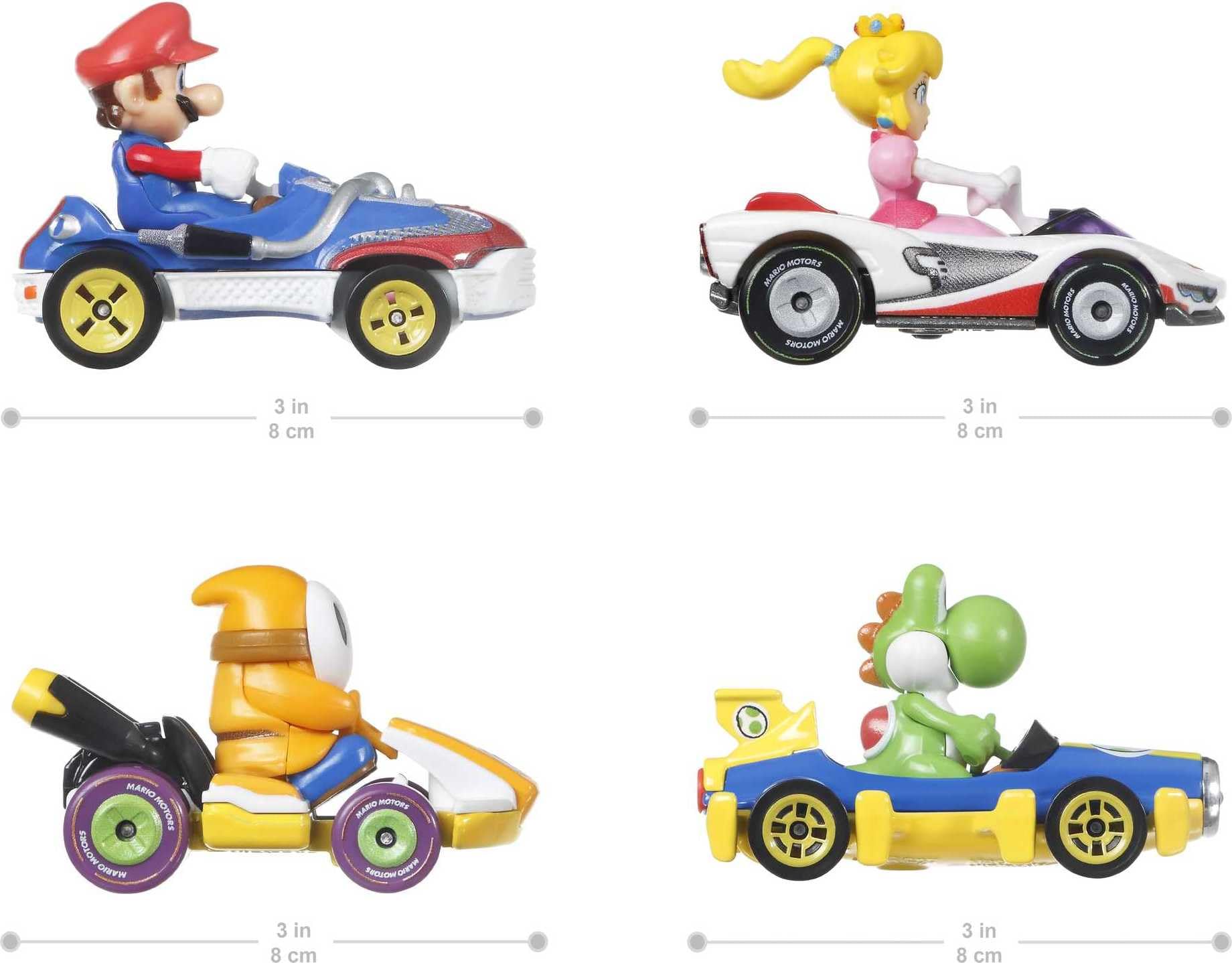 Unboxing the Hot Wheels Mario Kart 4-Pack reveals the four karts and exclusive model.