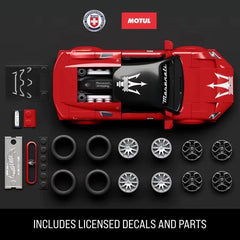 Hot Wheels Maserati MC20 mini car included adds instant display value.