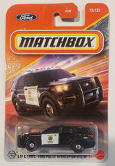 Side view of the Hot Wheels police car highlights durable build