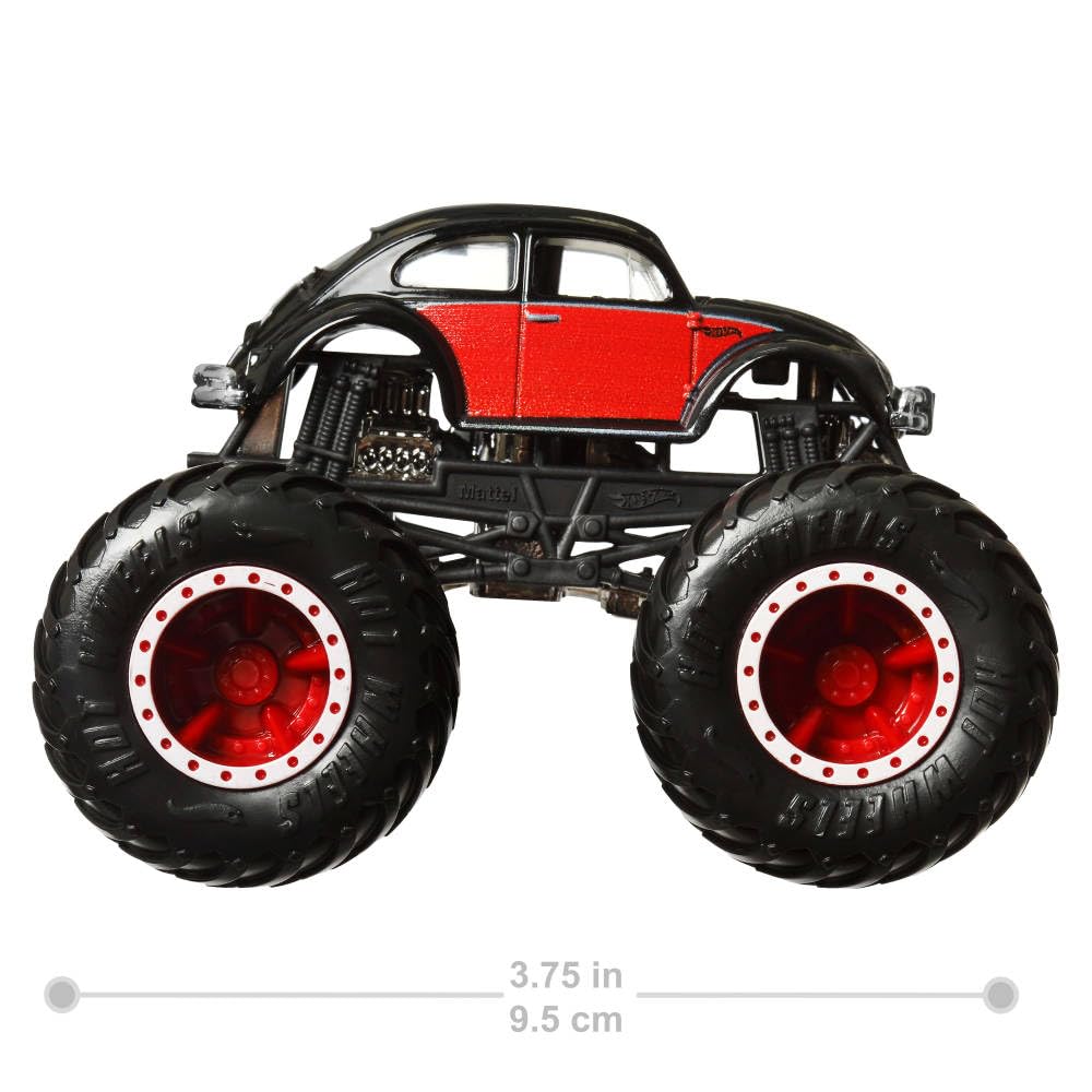 Hot Wheels Monster Trucks 4-Pack exclusive truck adds a surprise collectible to any set