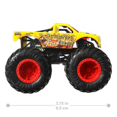 Hot Wheels Monster Trucks 4-Pack kid-friendly design invites safe imaginative play