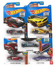 Hot Wheels Muscle Car Madness pack of 5 diecast cars for display and play