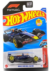 Hot Wheels Oracle RB Racing Track Aces diecast car, ideal for display and energetic track play.
