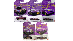 Hot Wheels Pearl & Chrome 57th Anniversary 5-Pack with premium finishes for display and collection