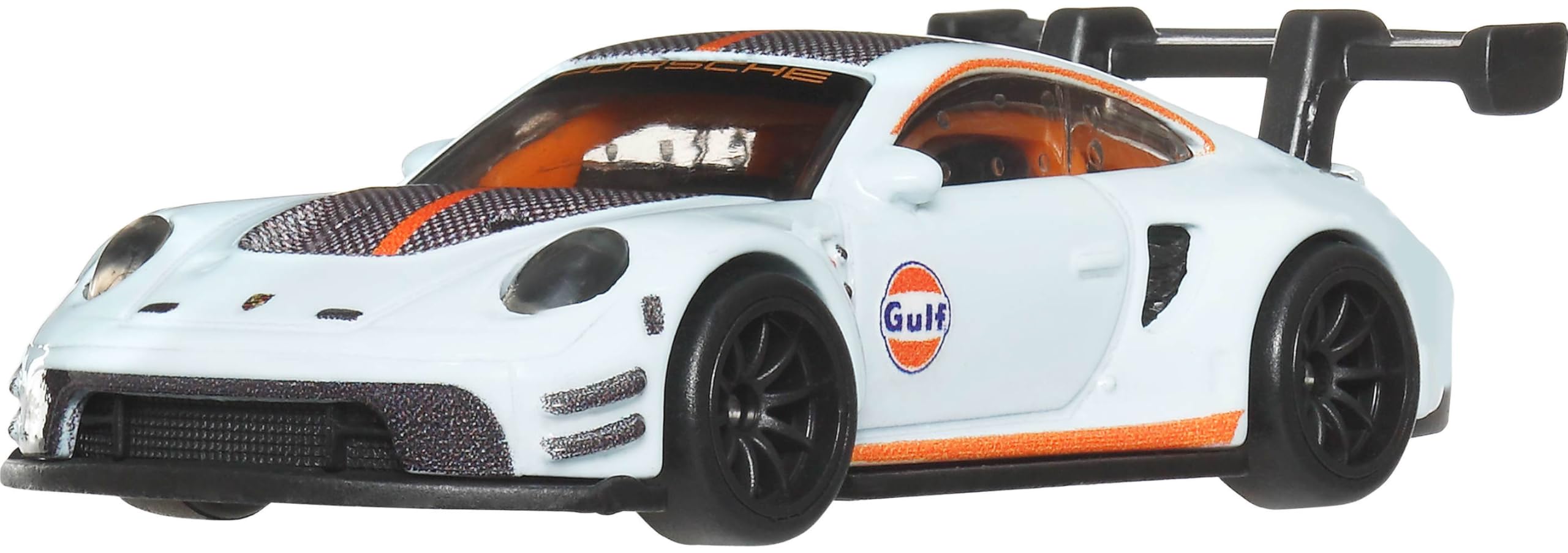 Hot Wheels Porsche 911 GT3 R with Real Riders tires for premium display and authentic detail.