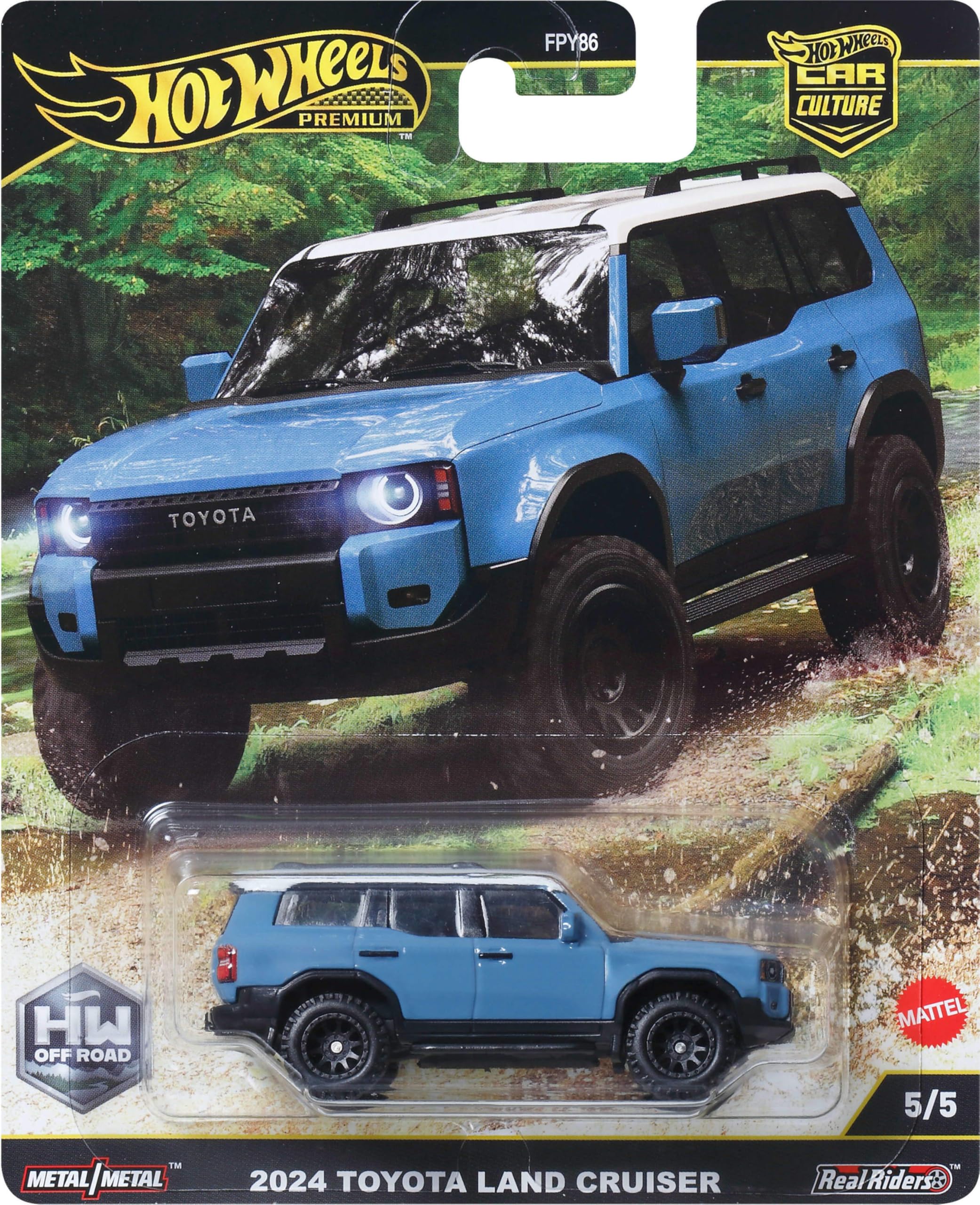 Side profile view of Hot Wheels Land Cruiser 2024 for shelf appeal