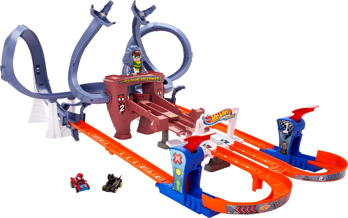Hot Wheels RacerVerse Spider-Man loop for immersive play and high-speed action
