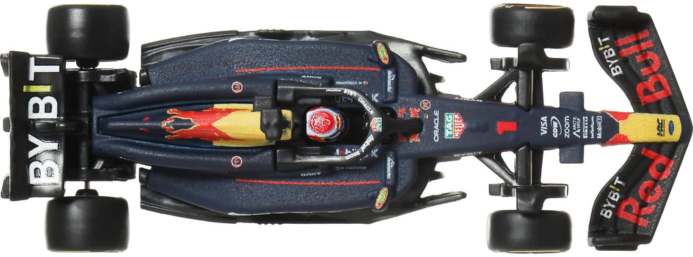 Hot Wheels RB20 metal body close-up showcasing weighty realism and durability