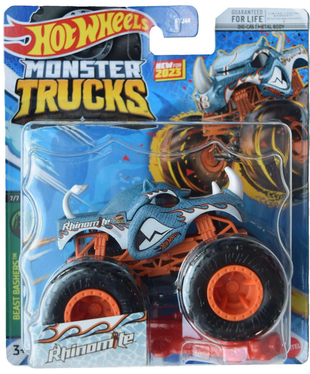 Hot Wheels Rhinomite Beast Basher 7-7 diecast for action-packed play and collection