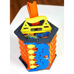 Hot Wheels Roll Out Raceway includes a car to start racing immediately.