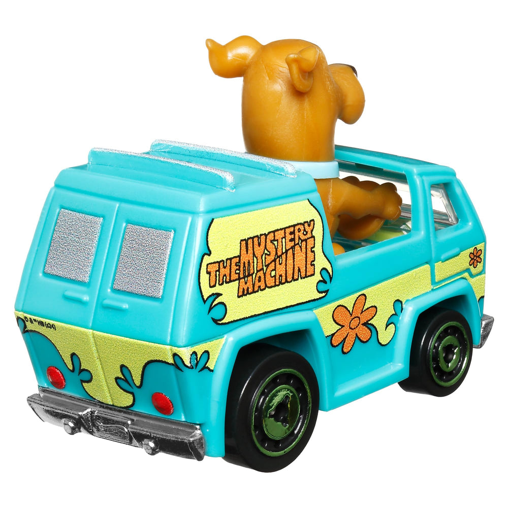 Hot Wheels Scooby-Doo Mystery Machine side profile highlights bold colors ideal for display