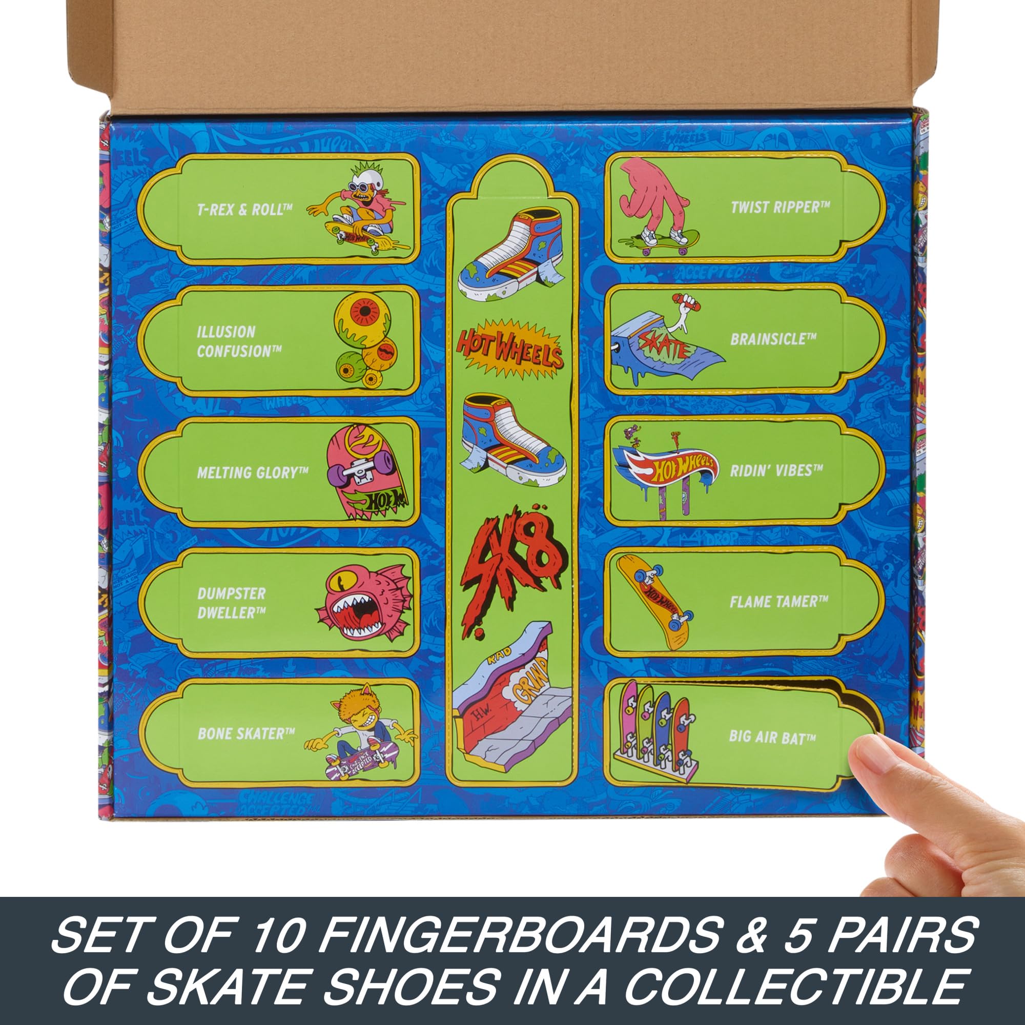 Hot Wheels skate shoes removable-pairs enable mix-and-match styling and trick practice.