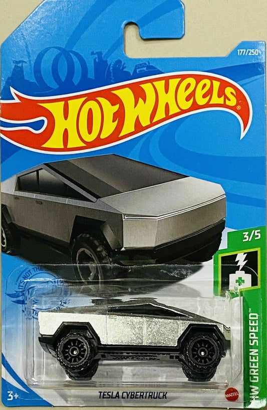 Hot Wheels Tessla 2021 177/250 side view detailing the die-cast finish for display.
