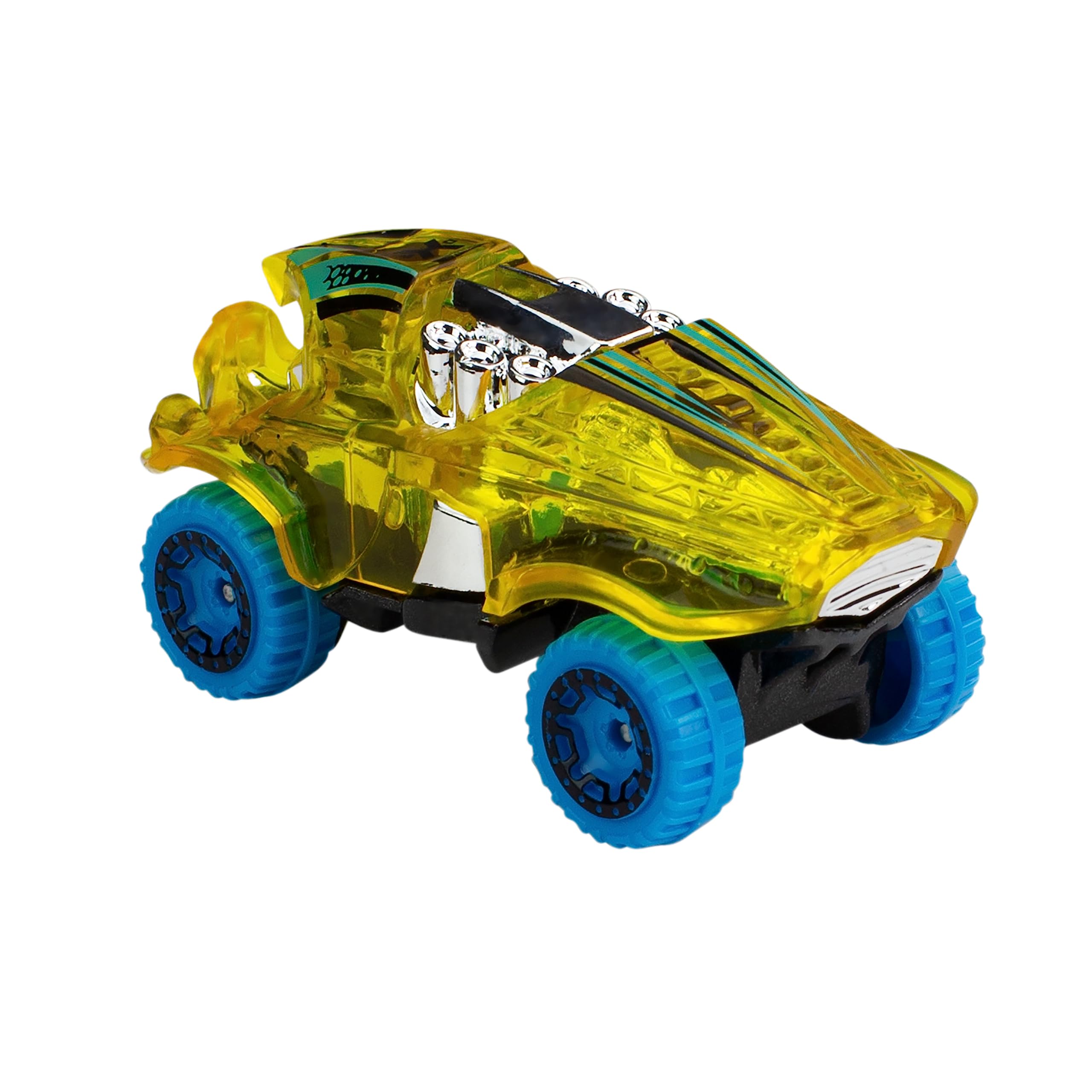Hot Wheels three-track-themed packs with five cars each for diverse race setups.