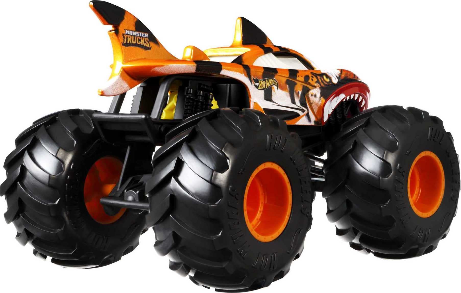 Tiger Shark die-cast metal body endures rough play