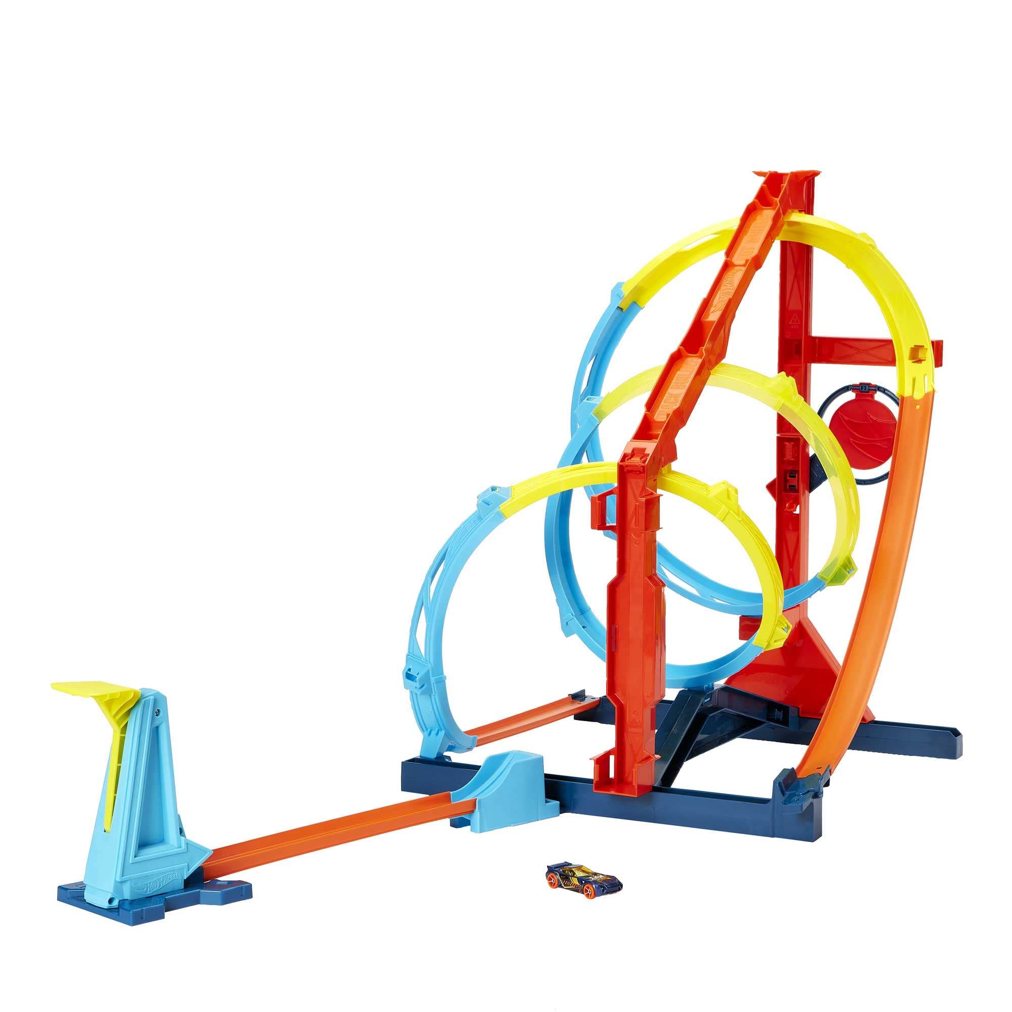 Hot Wheels corkscrew twist playset with looping tracks for dynamic racing action