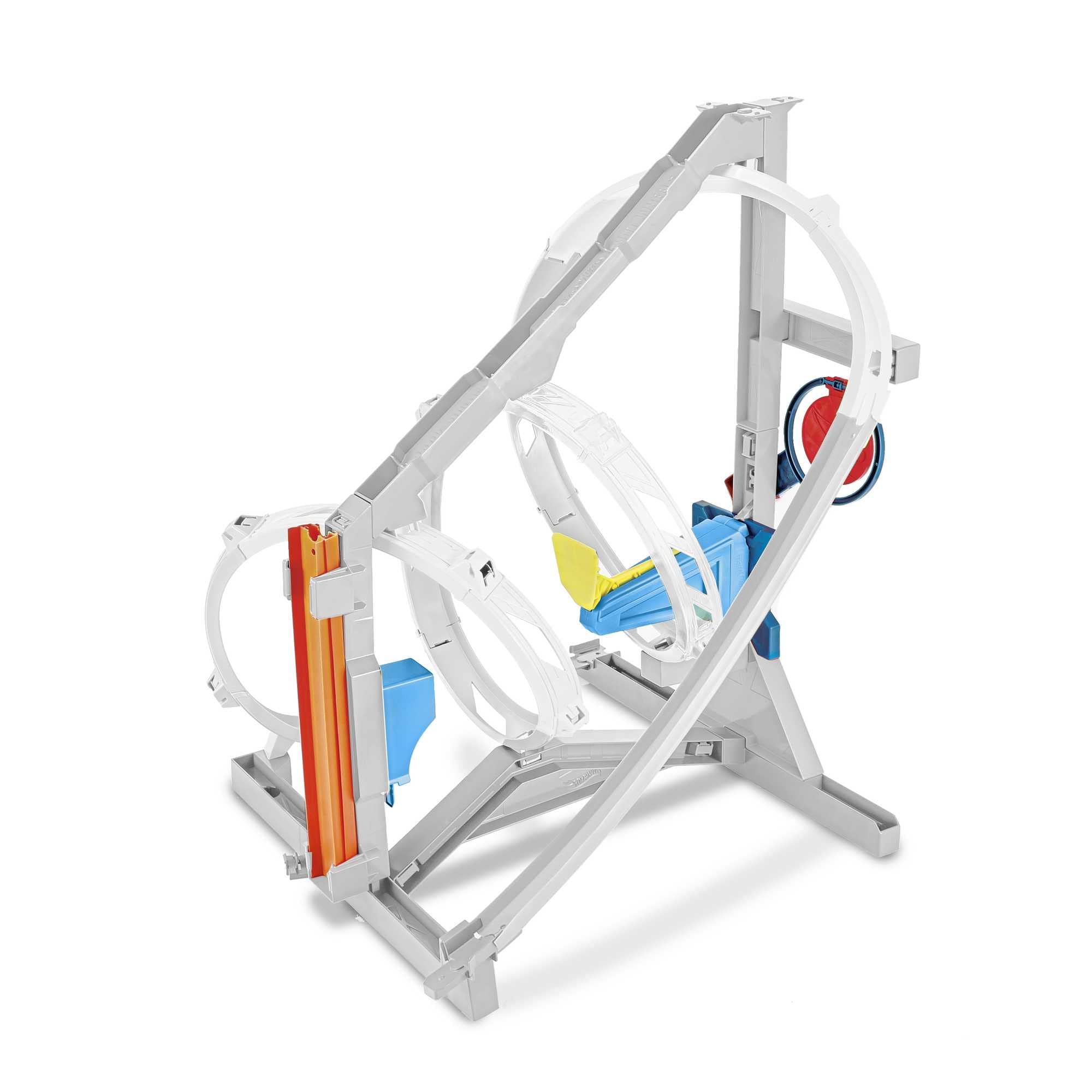 Hot Wheels track pieces connect to other sets for custom layouts