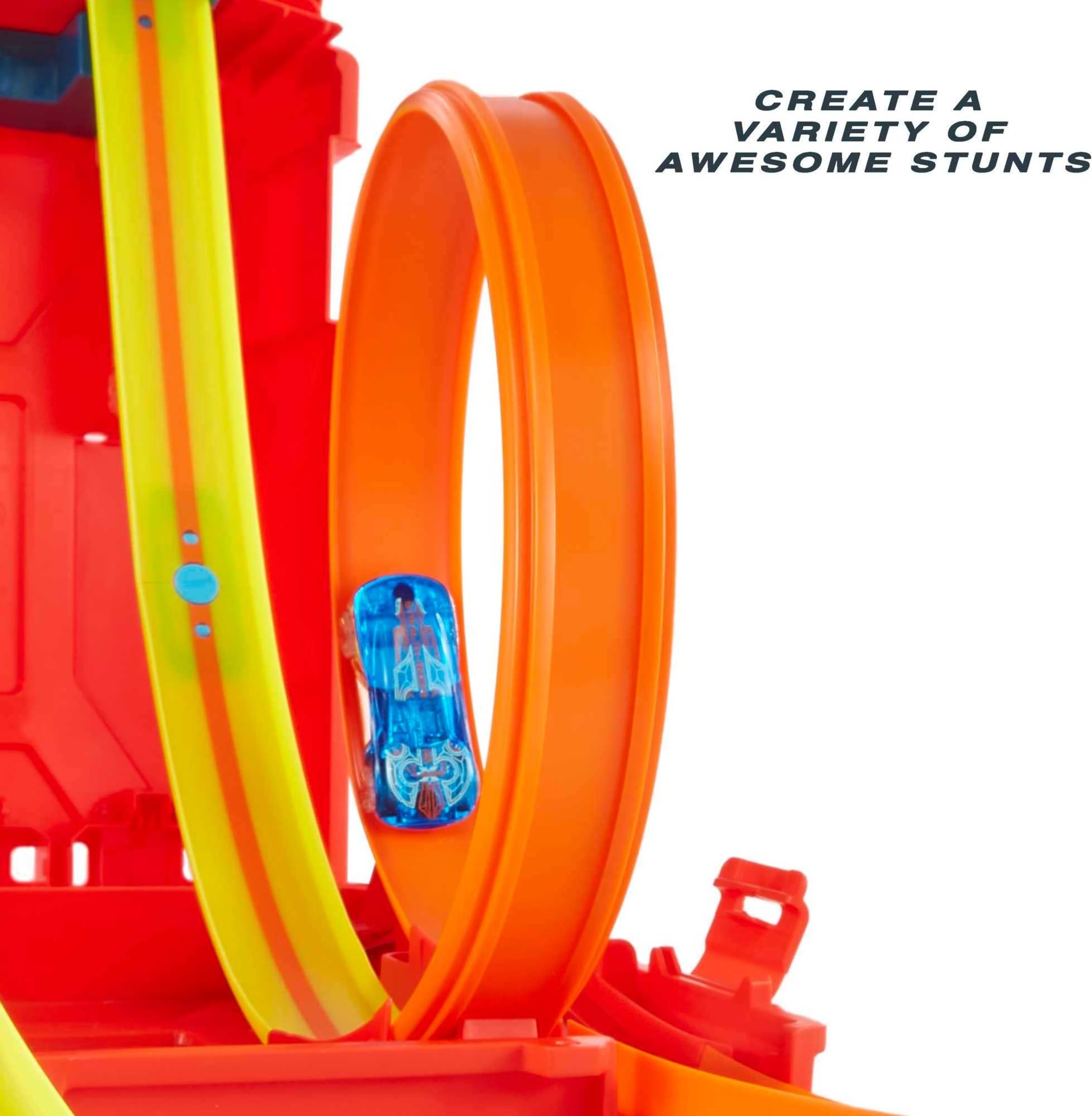 Case transforms into part of the playset for expanded play options