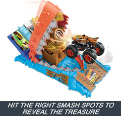 Hot Wheels Treasure Chomp provides a dramatic treasure reveal to fuel pretend adventures.